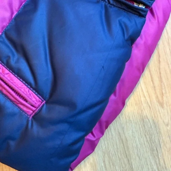 EUC Ralph Lauren Girl Reversible Down Filled Puffer Vest-Pink and Blue
